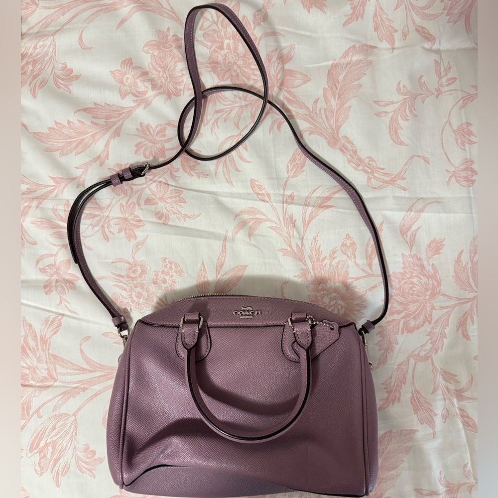Coach Women's Lavender Purple Saffiano Leather Bag